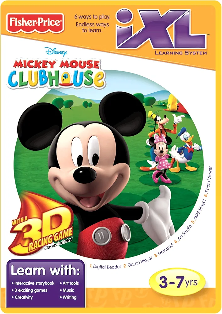 Fisher-Price iXL Learning System Software Mickey's Clubhouse 3D