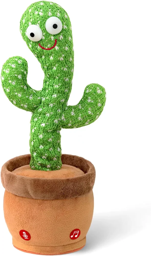 Baby Toys Talking Dancing Cactus with Lights and Music, 120 Songs Plush Toys for Kids, Christmas Birthday Gifts for Girls Boys