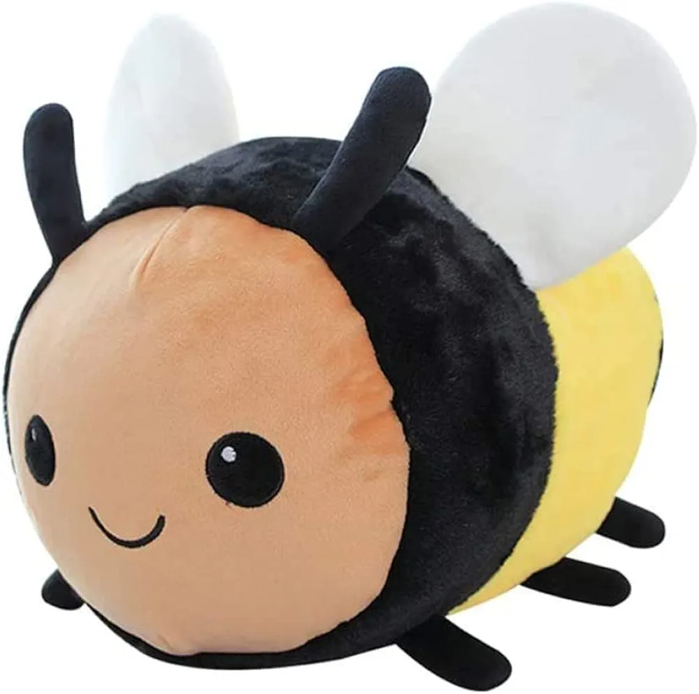 Bee Soft Toy Fuzzy Plush Bee Toy Bee Soft Toy Stuffed Animal Toy Stuffed Plush Pillows Bee Gifts for Women Boys Girls Birthday or Party 30cm