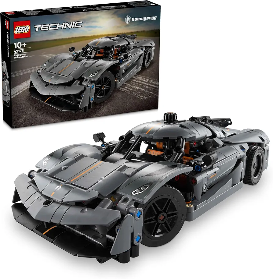 LEGO 42173 Technic Koenigsegg Jesko Absolut Supersportwagen in Grau