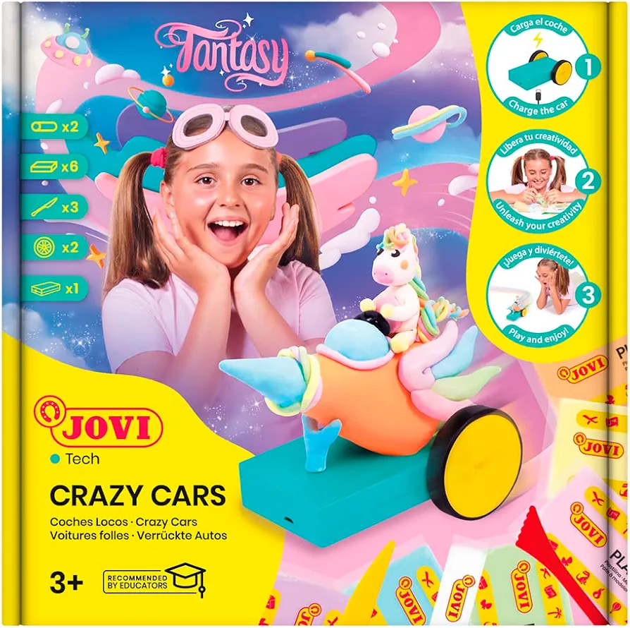 Jovi Play Dough jovitech Crazy Cars Fantasy kit