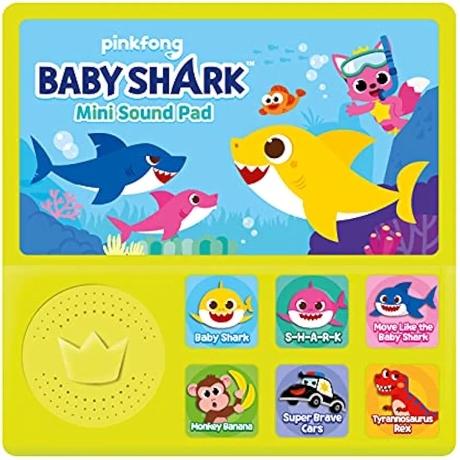 Baby Shark Mini Sound Pad | Baby Shark Toys, Musical Toys | Learning & Education Toys | Interactive Baby Toys | Gifts for Boys & Girls