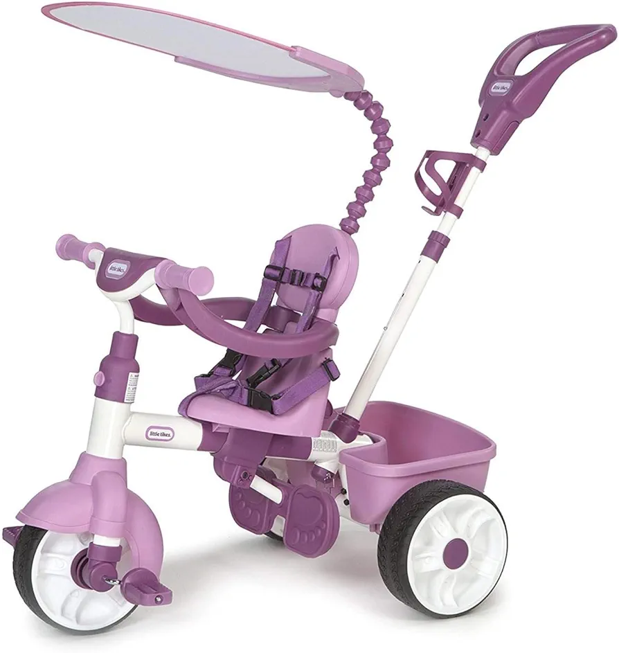 Little Tikes 4-in-1 Basic Edition Trike - Pink, 44.50 L x 20.00 W x 39.50 H Inches