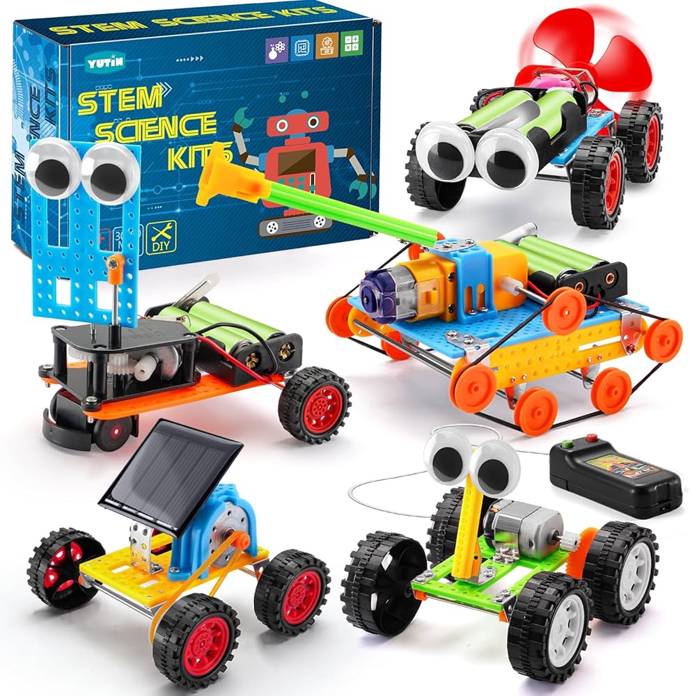 STEM Science Kits for Kids Ages 5-7 8-10, Robot Building Kits for Boys Crafts 6-8 8-12, Science Experiments Projects Activities 9-12, STEM Engineering Toys for 5 6 7 8 10 12 14 Year Old Boys Girls