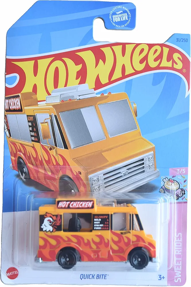 Hot Wheels Quick Bite, Sweet Rides 3/5 "Hot Chicken