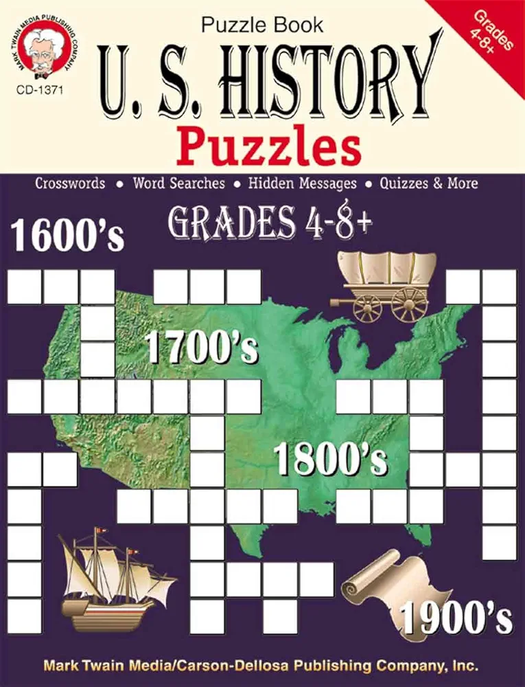 Carson Dellosa Us History Puzzles Book