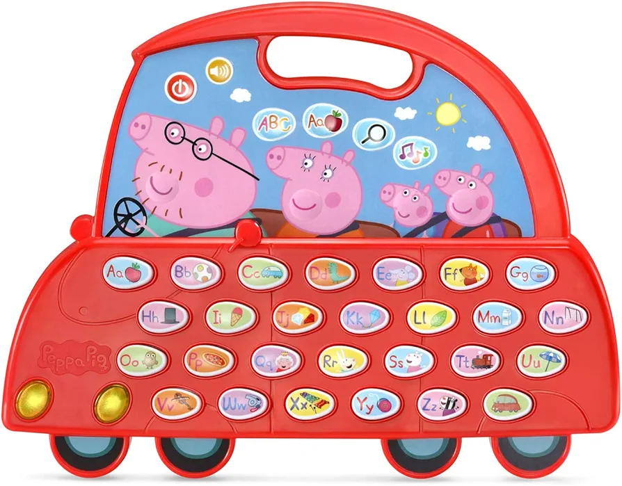 VTech Peppa Pig Learn and Go Alphabet Car, Red