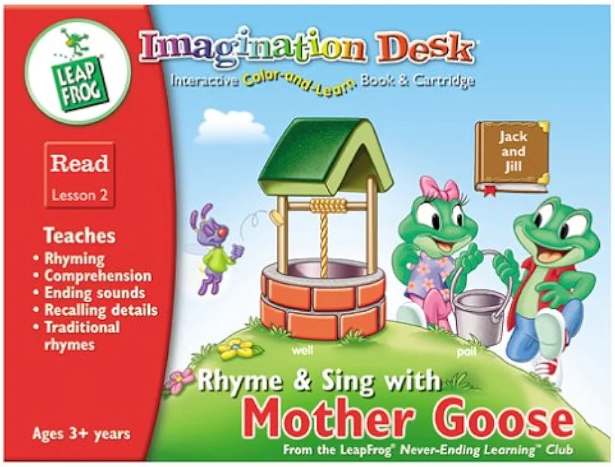 Imagination Desk: Rhyme and Sing with Mother Goose Interactive Color-And-Learn Activity Book and Cartridge