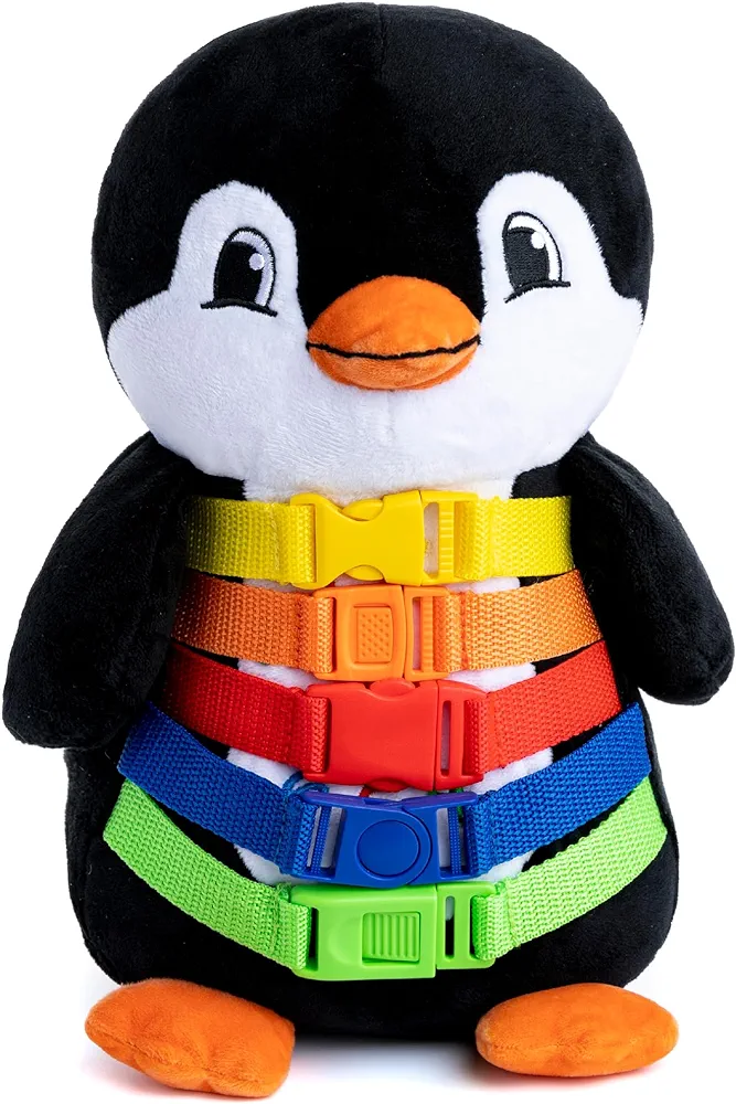 Buckle Toys - Blizzard Penguin - Learning Activity Toy - Develop Motor Skills and Problem Solving - Counting and Color Recognition