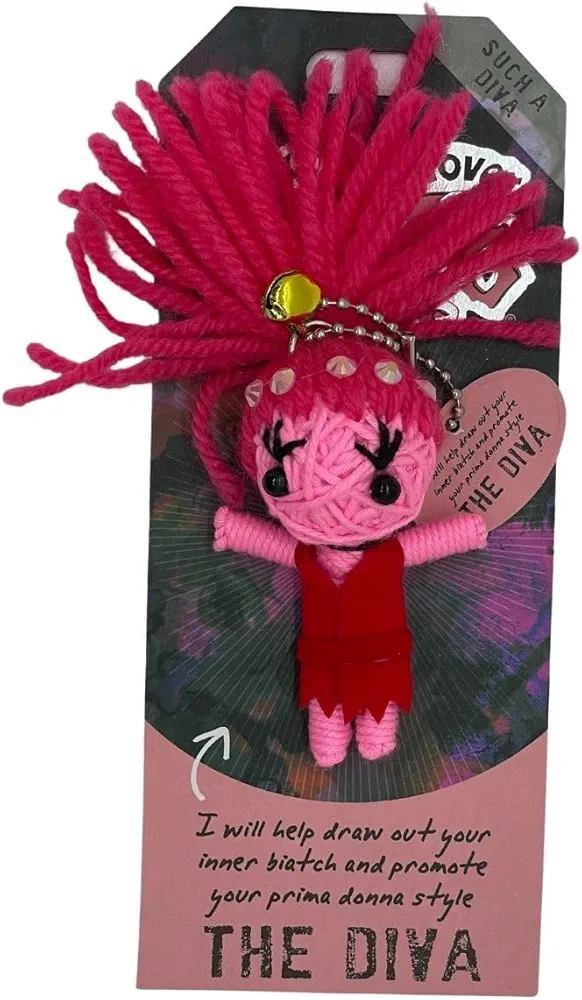 Watchover Voodoo 3-Inch The Diva Keychain - Handcrafted Gift to Bring Good Luck and Positivity Everywhere You Go