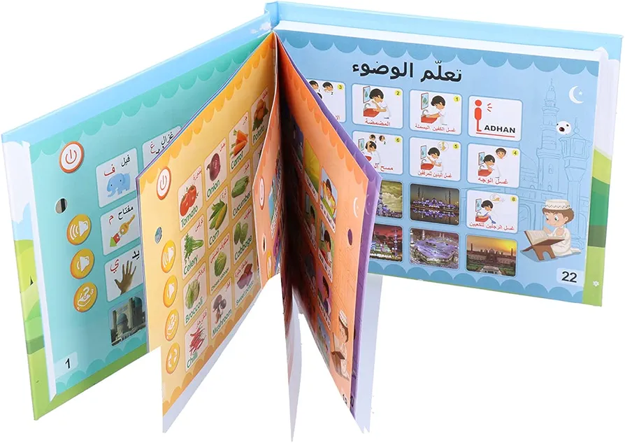 Reading Book Toy, Arabic and English Bilingual E Books, Early Education Smart Children Reading Book Learning