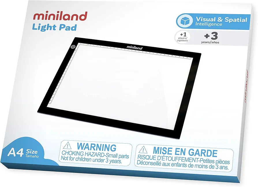 Miniland Educational Portable Light Pad 15'' (A4 Size)