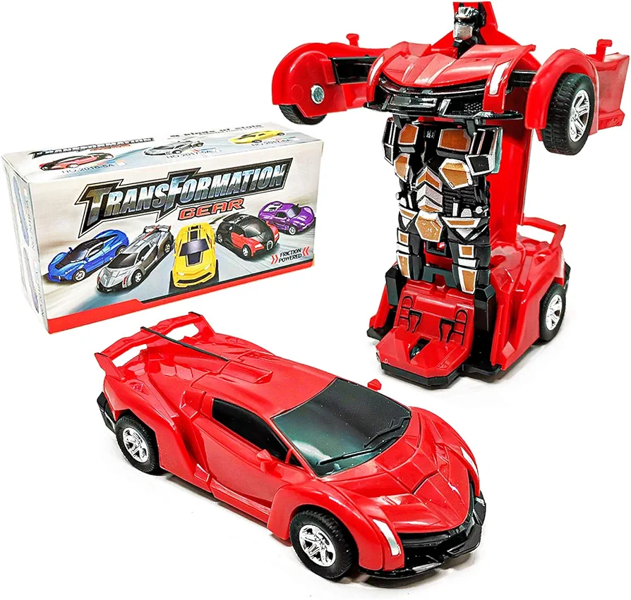 3-6 Year Old Boys Toddler Toy Car, Transforming Toys Cars, Inertia Driven Truck Toy for 3 Year Old Boy Girl, Aged 3 Year Old Gifts for Kids Christmas.