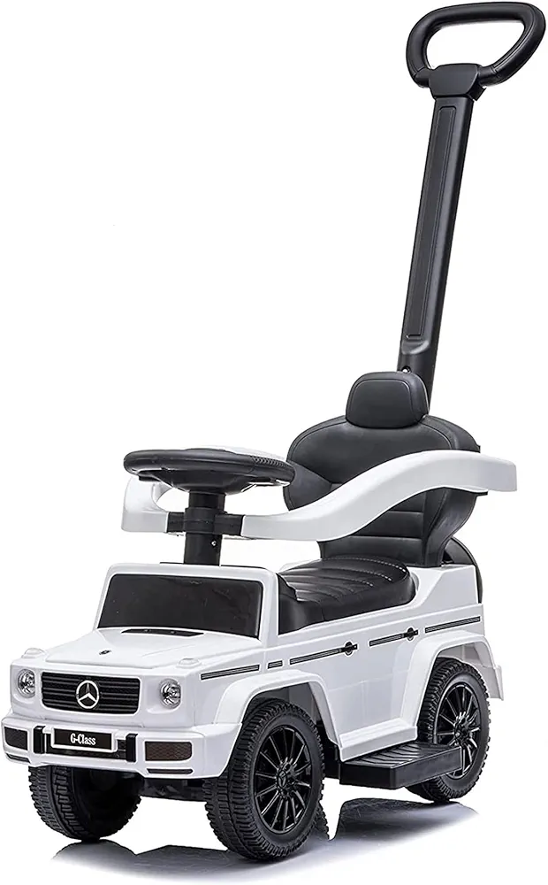 Best Ride On Cars Mercedes G-Wagon 3 in 1 Push Car, White