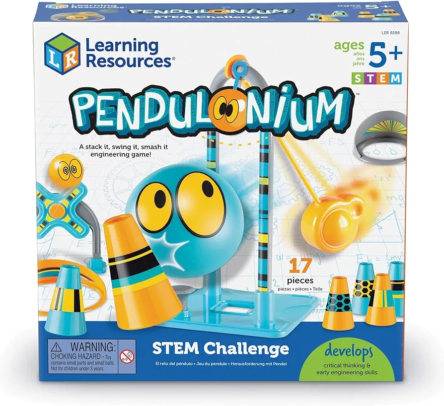 Learning Resources Pendulonium STEM Challenge, Kids Pendulum Game, 16 Pieces, Ages 5+