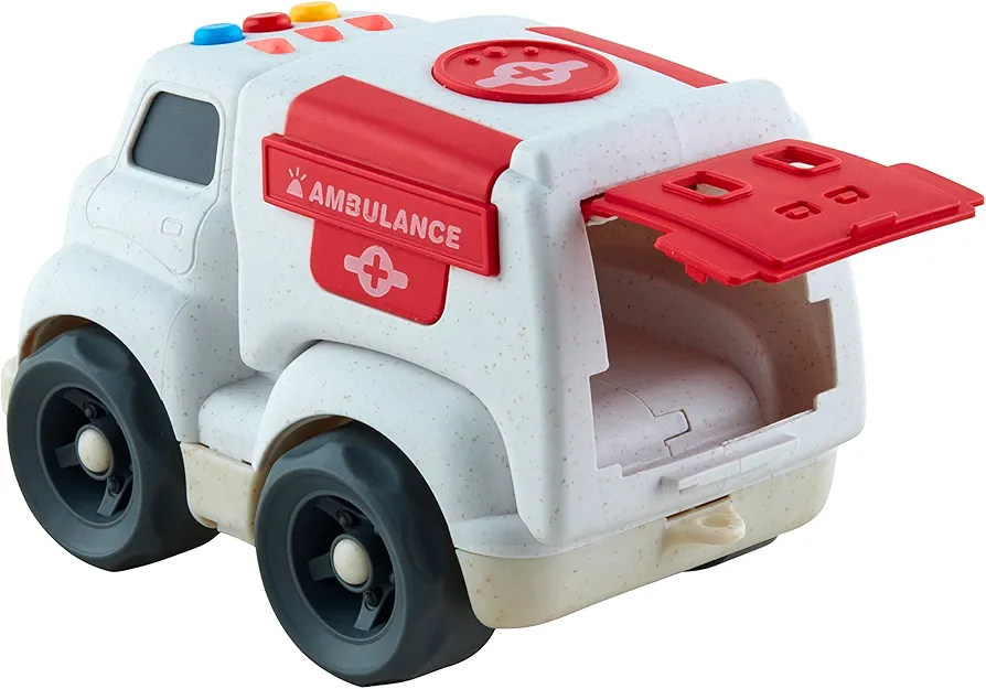 Mud Pie Children's Emergency Toy Vehicle, Ambulance