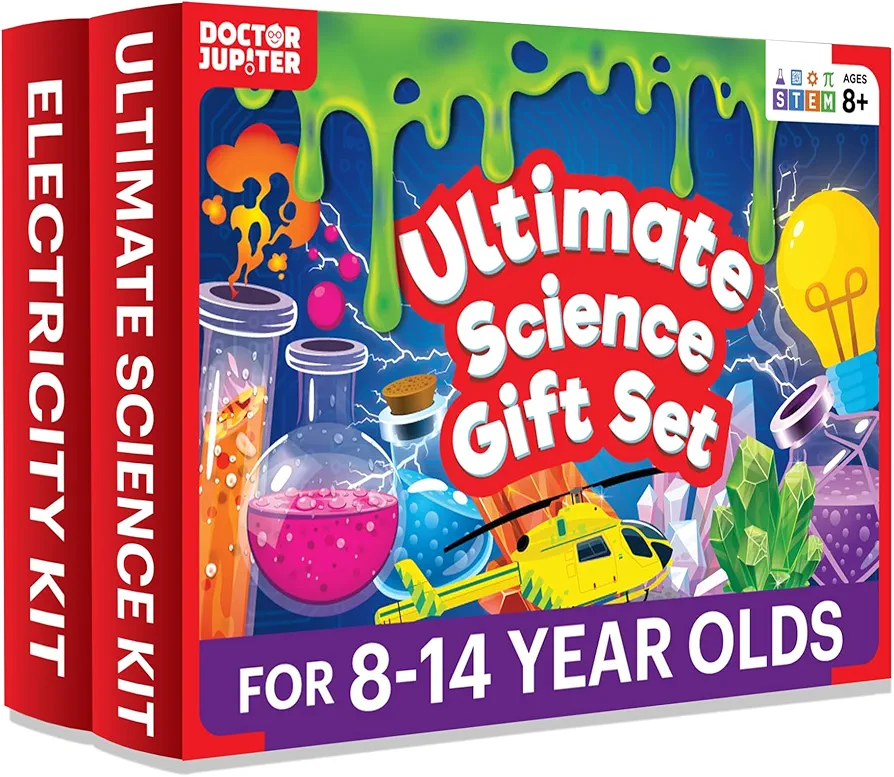 Doctor Jupiter Ultimate Science Gift Set of Science Kit, Electricity Kit for Kids Age 8-12 | Easter, Birthday Gifts for Boys & Girls of 8,9,10,11,12,13,14 Year Olds | STEM Learning & Education Toys