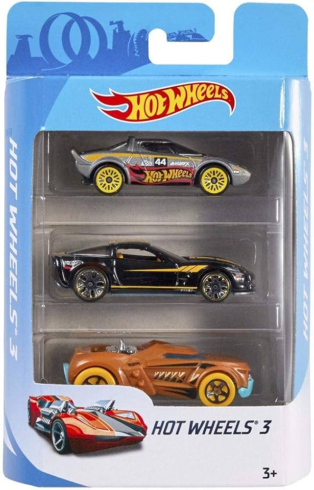 Hot Wheels 3-Pack, [Styles May Vary]