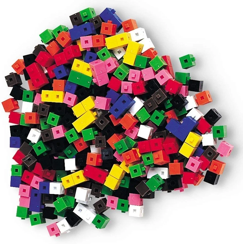 hand2mind Centimeter Cubes, Math Linking Cubes, Plastic Cubes, Snap Blocks, Color Sorting, Connecting Cubes, Math Manipulatives, Counting Cubes for Kids Math, Math Cubes, Math Counters (Set of 1000)