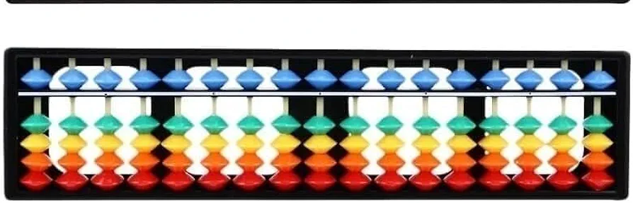 Aid traditional abacus counting frames china abacus Chinese Abacus 1pcs 17 Rods Abacus Plastic Playes Subtraction Math Chinese Japanese Abacuses Counting Tool for Educational School Office