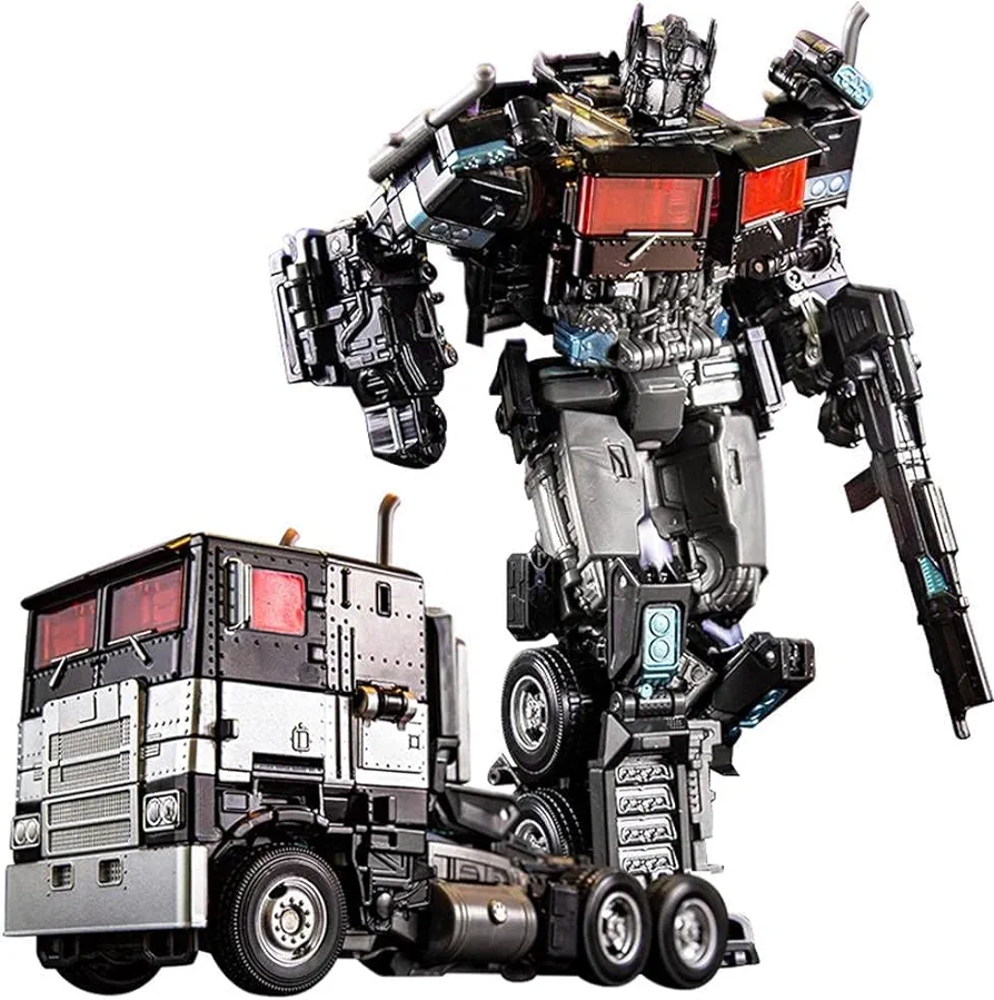 Deformation Robot Toy, Deformed Car Robot Toys, Action Figure Deformation Car Model, Alloy Deformation Portable Robot Toys Girls Boys (Black Commander)