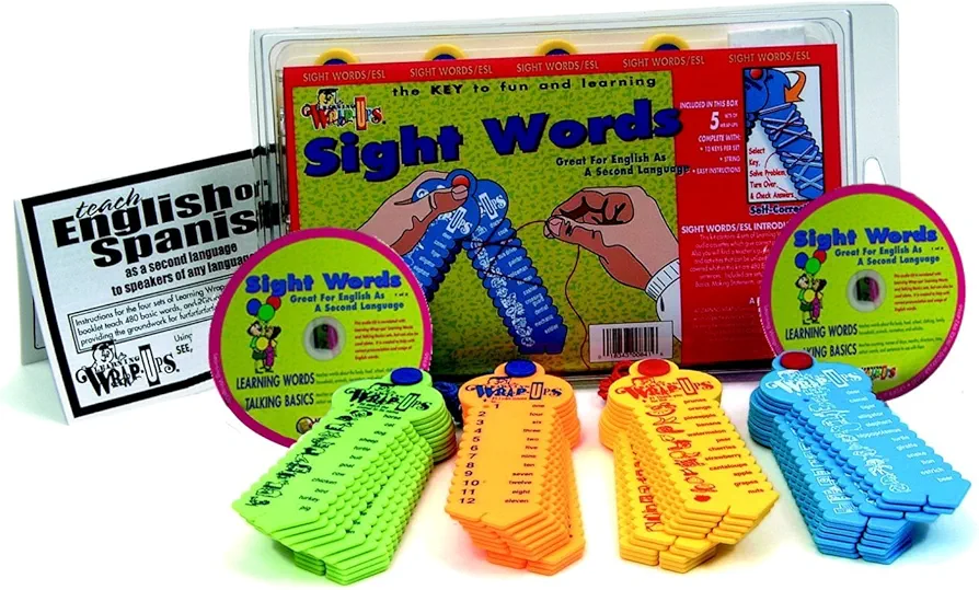 LEARNING WRAP-UPS SELF-CORRECTING Sight Words ESL Intro Kit