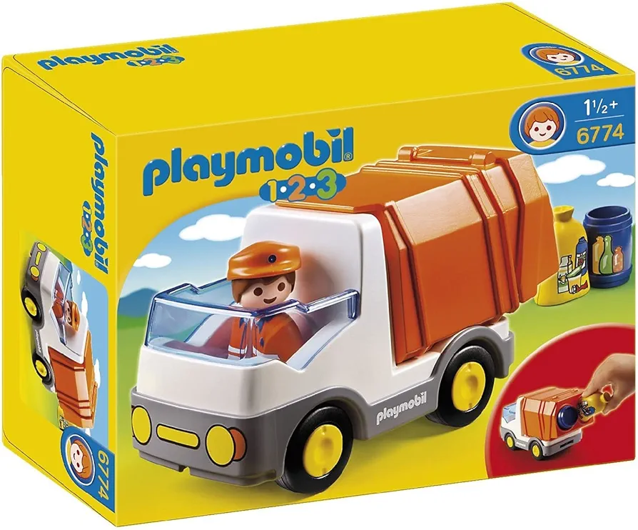 Playmobil 1.2.3 Recycling Truck