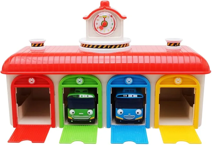 Tayo Rogi Bus Garage Set - Christmas Birthday Gifts for Kids and Toddlers Boys and Girls