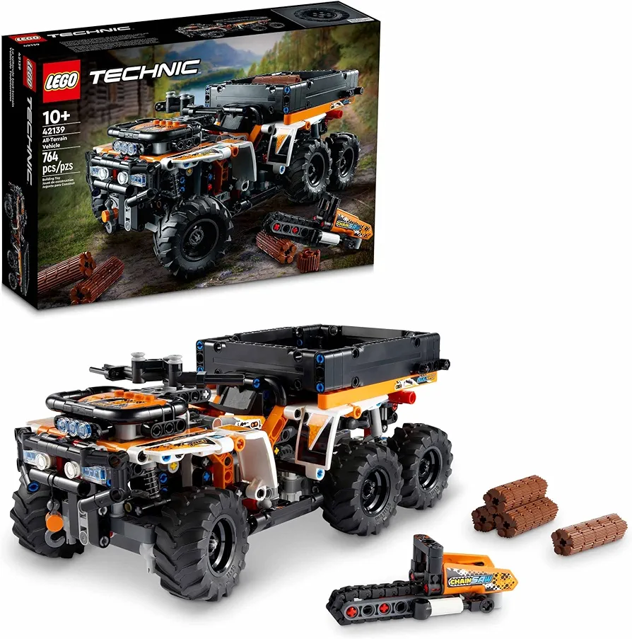 LEGO Technic All-Terrain Vehicle 42139, 6-Wheeled Off Roader Model Truck Toy, ATV Construction Set, Birthday Gift Idea for Kids, Boys and Girls