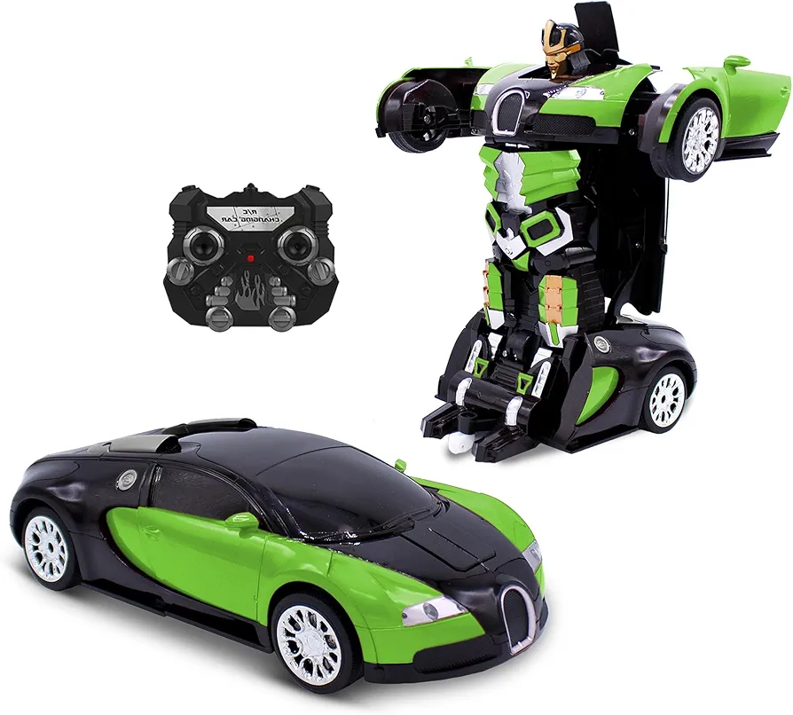 Kids Remote Control Toy Car Transforming Robot RC Vehicle Toys Boys Age 8-12