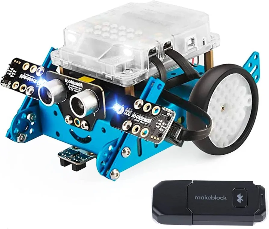 Makeblock mBot with Bluetooth Dongle + Interactive Light & Sound add-on Pack