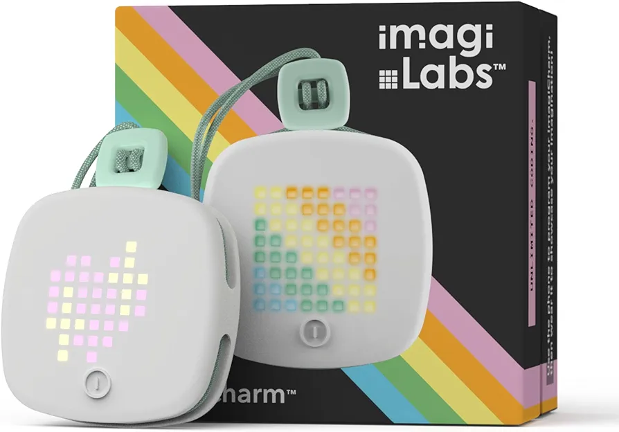 imagiCharm - STEM Educational Coding Toy for Kids - Programmable Accessory Pairs with Mobile-Based Game to Create and Bring to Life Your Own Pixel Art - Gift for Girls and Boys Age 8-13+