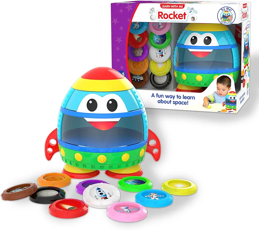 The Learning Journey: Learn with Me – Rocket – Learn About Space - Discover & Find - Preschool Toddler Montessori Learning Toys & Gifts for Boys & Girls Ages 2-5 Years - Award-Winning