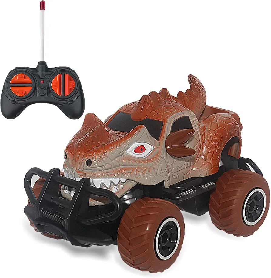 Remote Control Car for Boys 3-5,Dinosaur Monster Trucks for Boys,Toys for 3-6 Year Old Boys,Kids Mini RC Car,Toy Cars for Boys,Toddler Gifts for 3 4 5 6 Year Old Boys