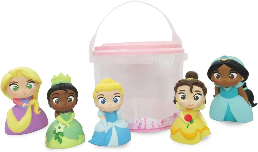 Disney Store Official Bath Set (Disney Princess) - Kids Bath Accessories with Beloved Disney Characters - Colorful and Fun Bath Time Essentials for Kids - Suitable for All Ages