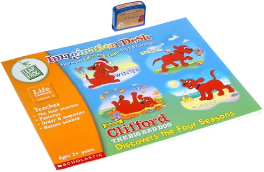 Clifford Imagination Desk Color-and-Learn Book & Cartridge