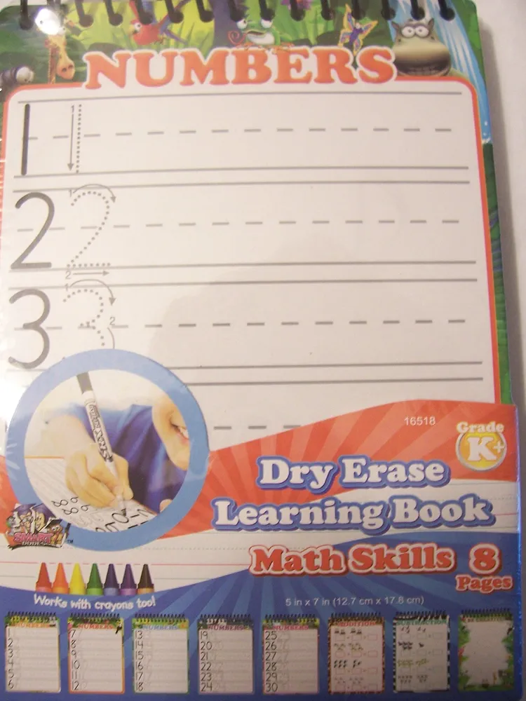 Dry Erase Learning Board ~ Math Skills