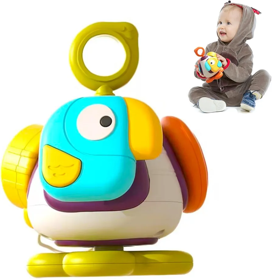 Busy Cube Baby Travel Toy – Sensory Toys for Toddlers 2 3 Years Old - Montessori Learning Toys 18 24 Months-Gift for Boys and Girls (Woodpecker)