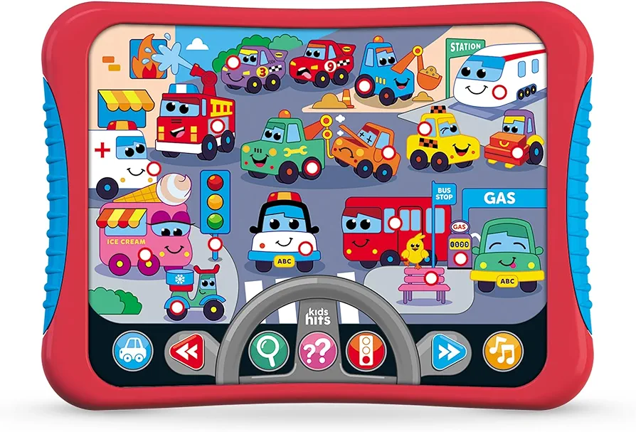 Kids Hits Educational Toddler Hit Pad - Learning Toy for 3 Years Plus (Cars and Trucks)