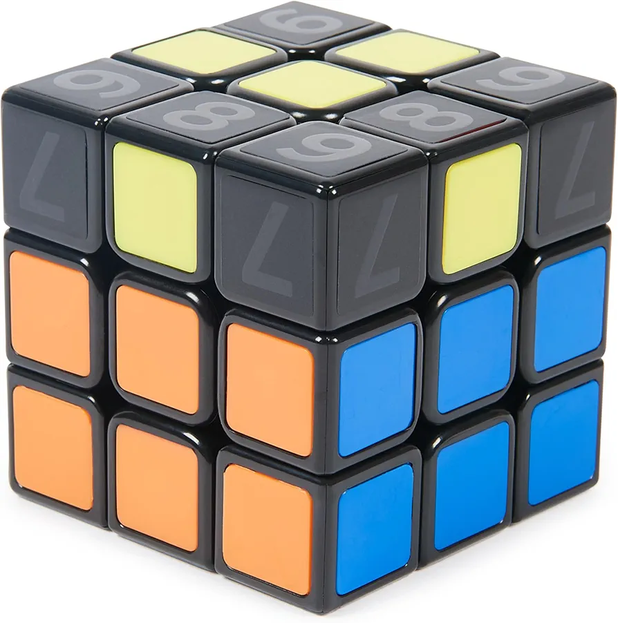 Rubik’s Coach Cube, Learn to Solve 3x3 Cube with Stickers, Guide, & Videos, Stress Relief Fidget Toy, Adult Toy Fidget Cube for Ages 8+