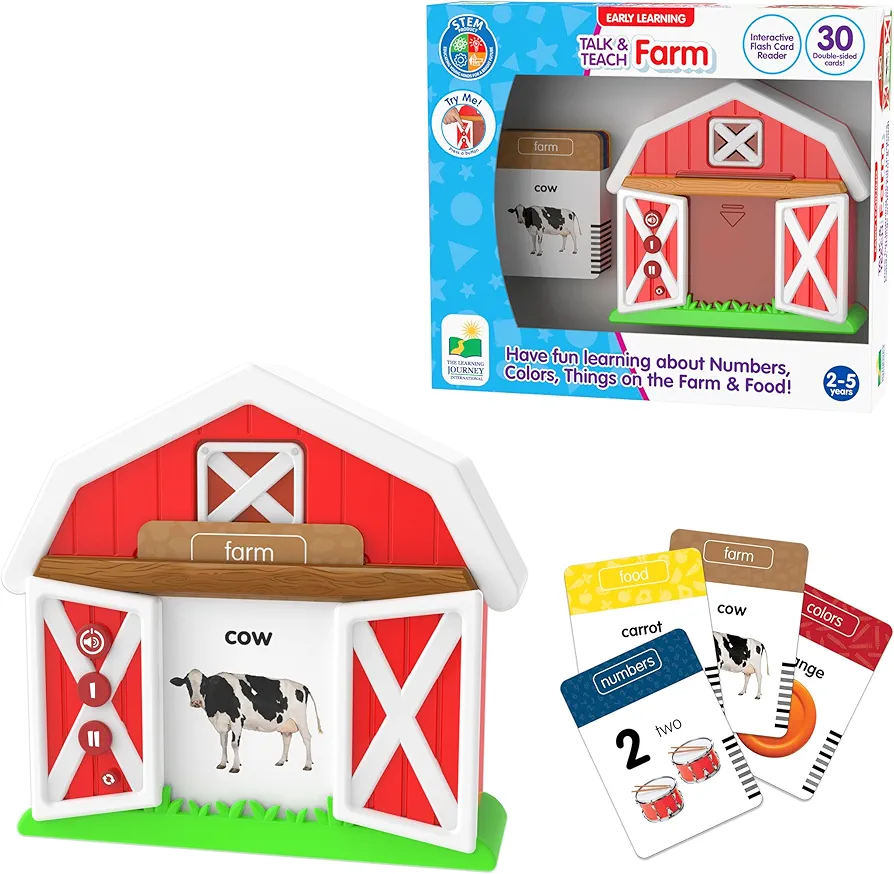 The Learning Journey Talk & Teach Farm, Flash Card Reader