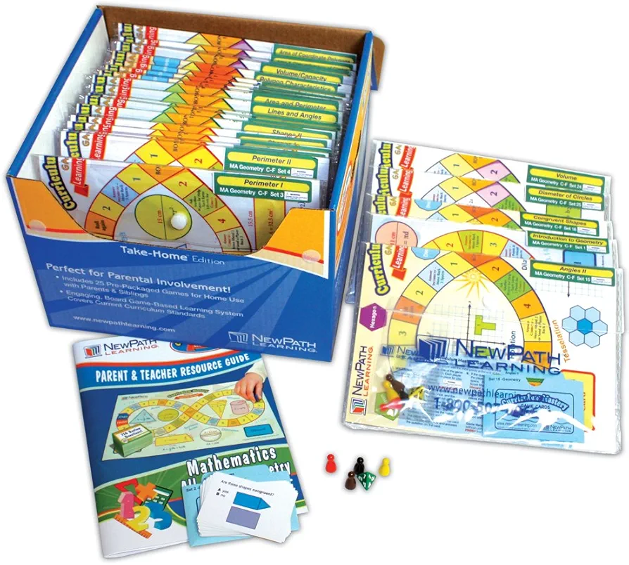 NewPath Learning Fractions and Decimals Curriculum Mastery Game, Grade 3-6, Take-Home Pack