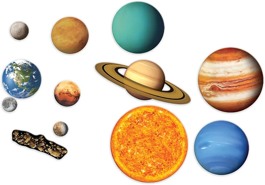 Learning Resources Giant Magnetic Solar System, Whiteboard Display, 13 Piece Set