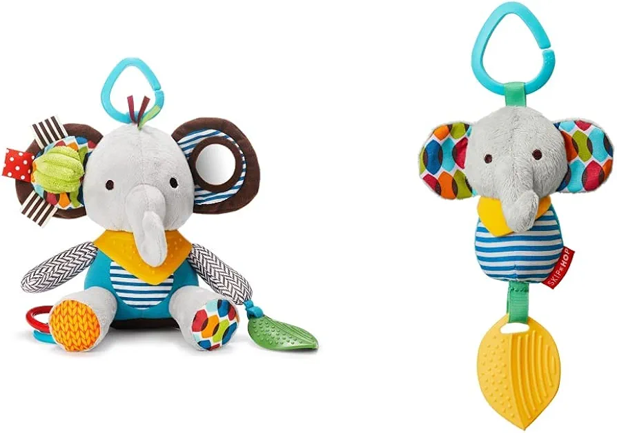 Skip Hop Infant Activity & Chime and Teethe Toy Gift Set, Elephant