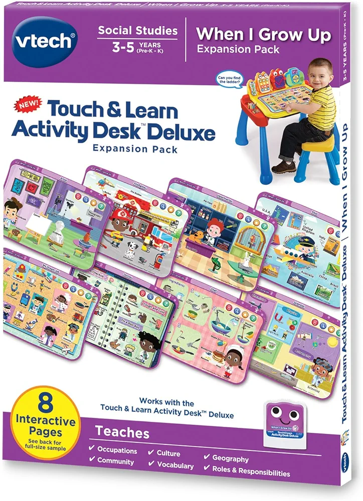 VTech Touch and Learn Activity Desk Deluxe Expansion Pack - When I Grow Up