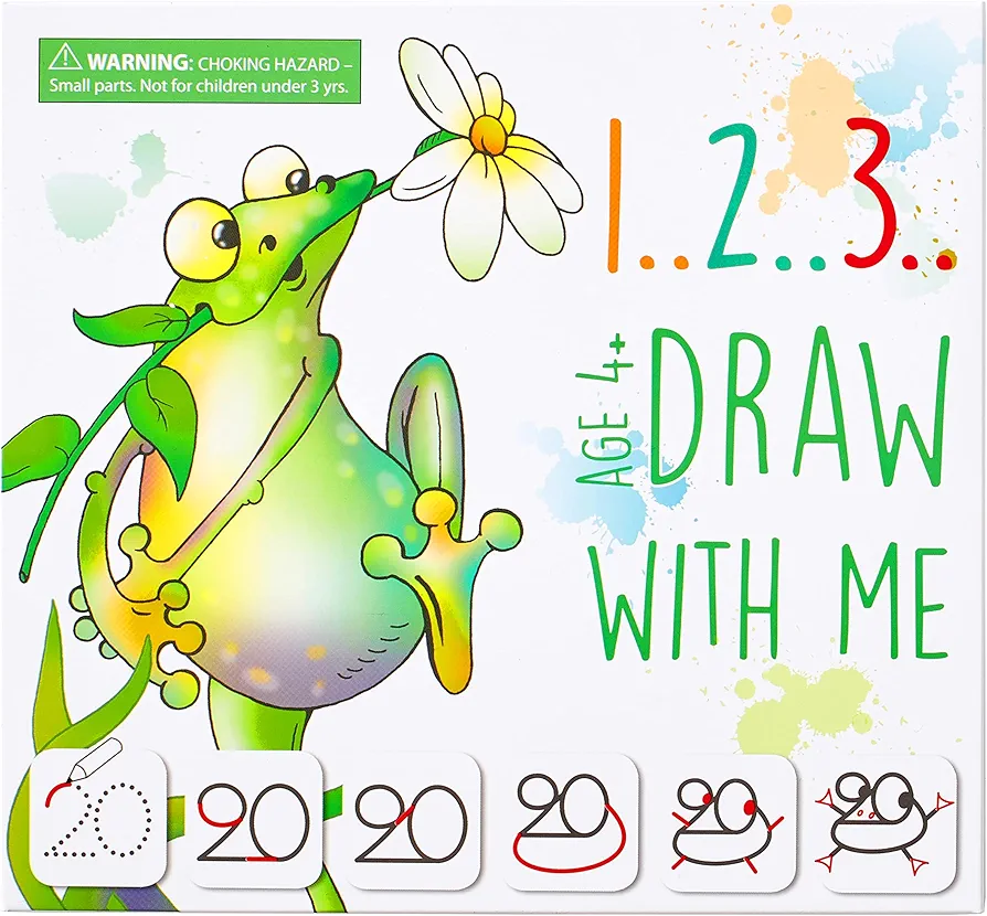 MD CREATIVE Drawing with Numbers Learn How to Draw Animals Step by Step Birthday Gift for Preschoolers and Kids Age 3-6