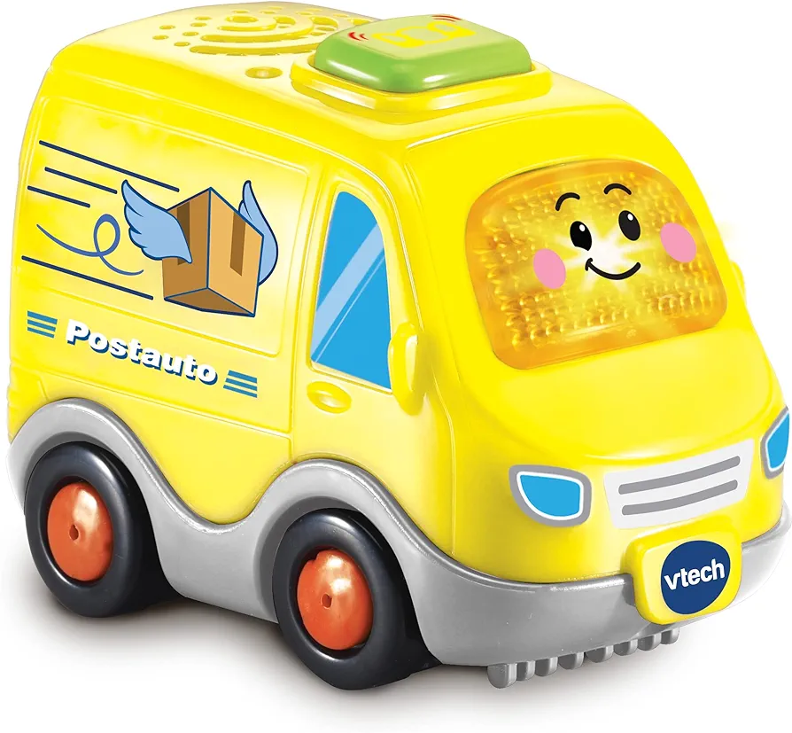 Vtech TUT TUT Baby Flitzer - Postauto - toy car with music, illuminating button, exciting sentences and sounds - for children aged 1-5 years