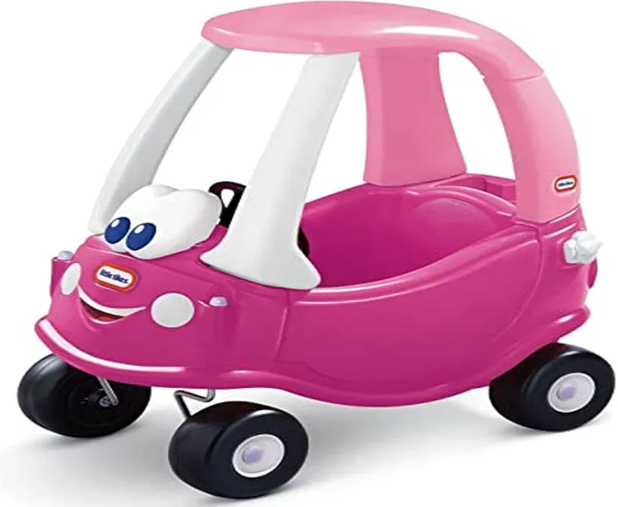 Little Tikes 630750 Cozy Coupe Rosy Ride-On Toy-Toddler Car Push and Buggy Includes Working Doors, Steering Wheel, Horn, Gas Cap, Ignition Switch-for Boys and Girls Active Play