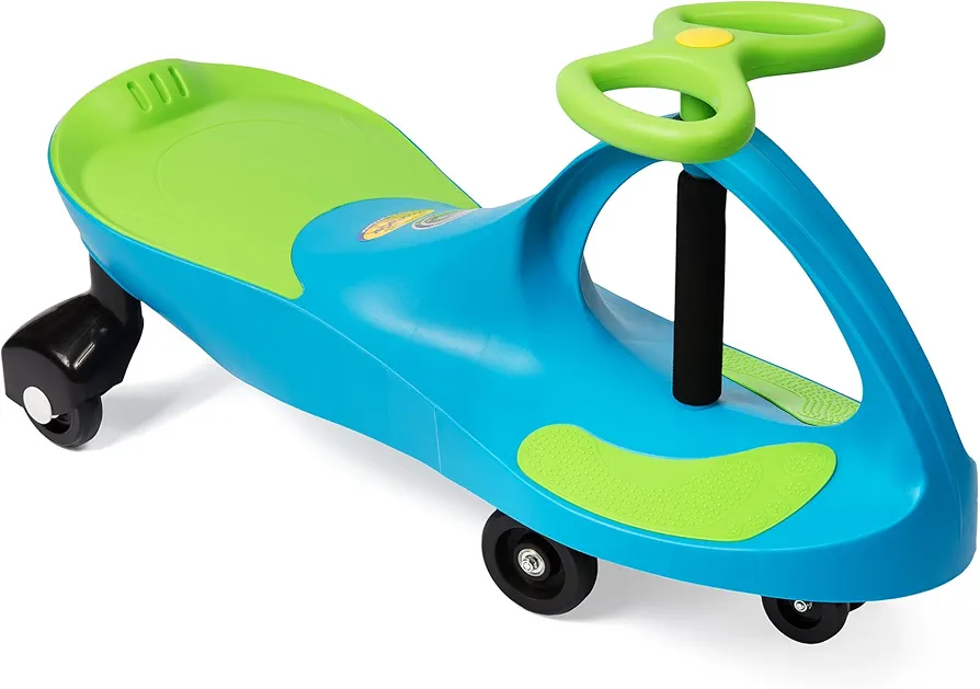 Aqua Blue/Lime Green Plasma Car Ride On (PC035)