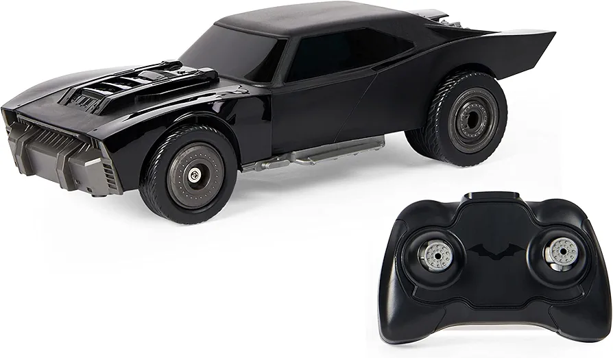 DC Comics, The Batman Batmobile Remote Control Car with Official Batman Movie Styling, Kids Toys for Boys and Girls Ages 4 and Up